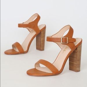 Dauphine Natural High Heel Sandals
